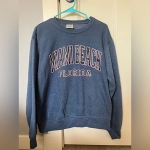 Women’s size small Miami Beach Crewneck